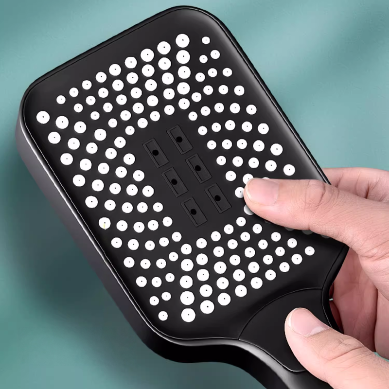 Słuchawka prysznicowa duża 3-funkcyjna MARS czarna