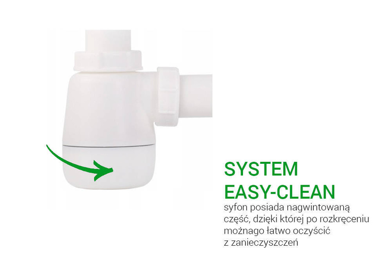 Syfon + korek click clack złoty uniwersalny