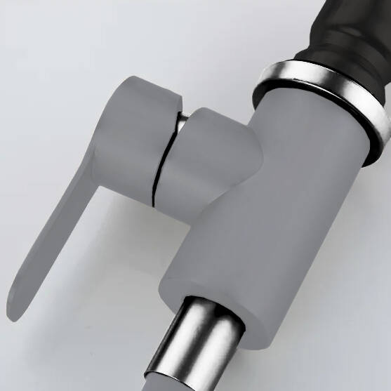 Bateria kuchenna wysoka flex elastyczna PEREA szara - chrom