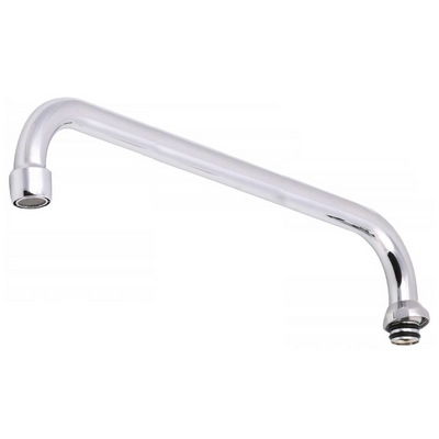 Wymienna wylewka do baterii ściennej kuchennej łazienkowej kranu zamienna obrotowa długa rurowa C 1/2" 28 cm