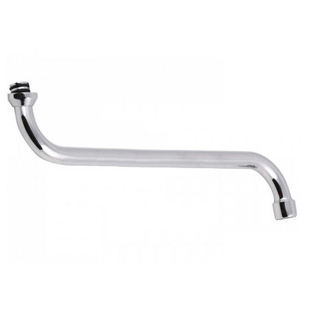 Wymienna wylewka do baterii ściennej kuchennej łazienkowej kranu zamienna obrotowa długa rurowa S 1/2" 28 cm 