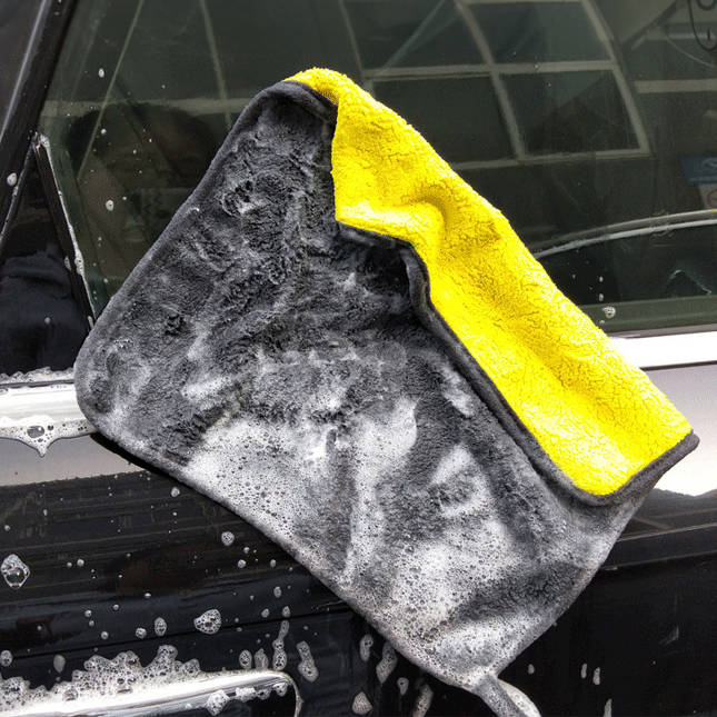 Ścierka z mikrofibry żółta do osuszania 40x30