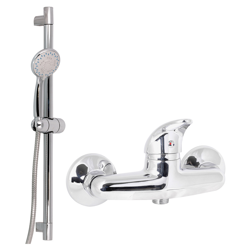 Komplet drążek prysznicowy 5F + bateria natryskowa