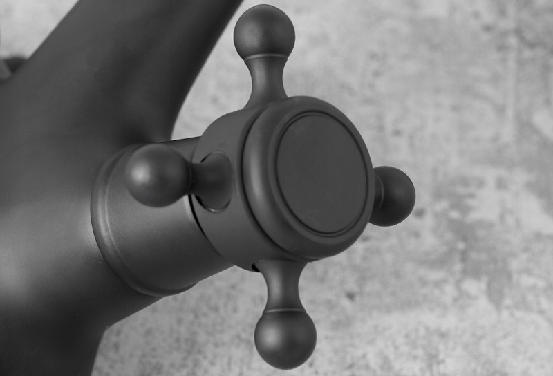 Bateria umywalkowa RETRO czarna