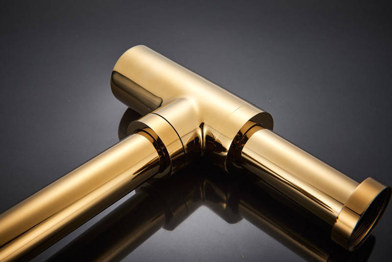 Syfon złoty+ korek click clack złoty bez przelewu