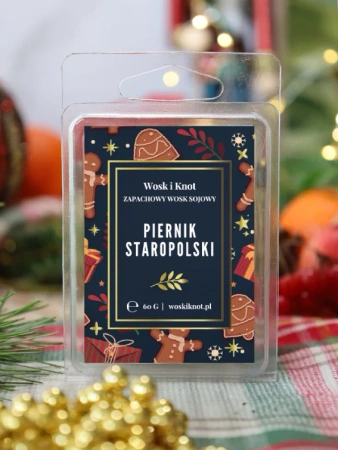 Wosk zapachowy sojowy do kominka PIERNIK STAROPOLSKI