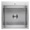 Zlewozmywak stalowy 50x50 inox + syfon GRATIS