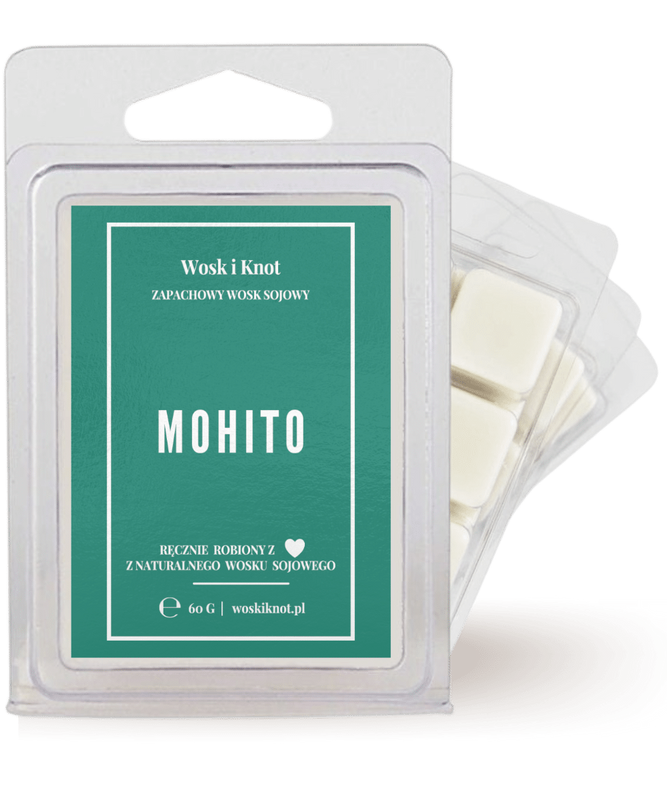 Wosk zapachowy sojowy do kominka MOHITO