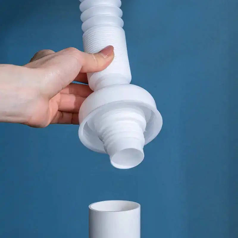 Zestaw syfon umywalkowy elastyczny + korek do umywalki bez przelewu