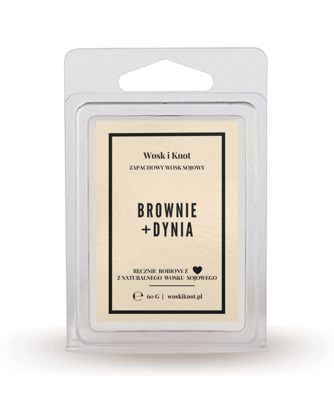 Wosk zapachowy sojowy do kominka Brownie + Dynia