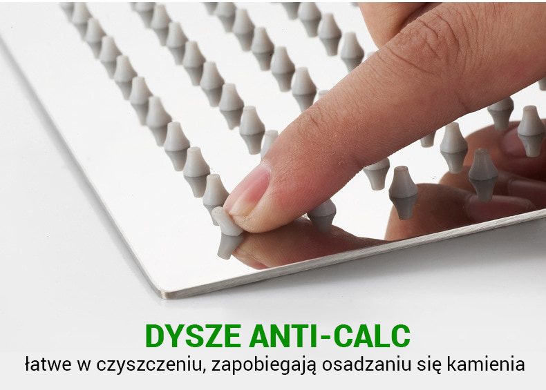 Deszczownica prysznicowa stalowa cienka 30cm