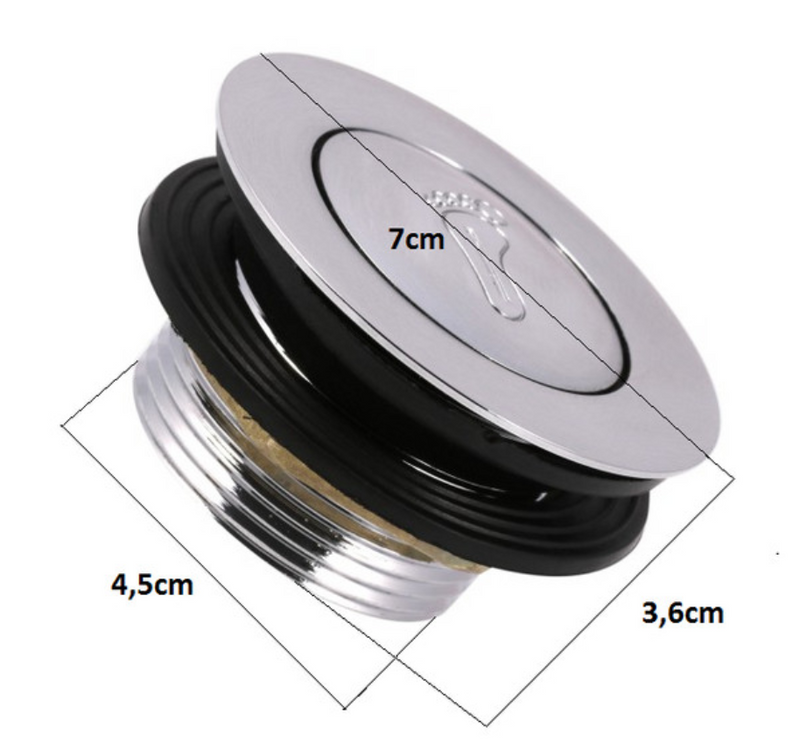 Korek do wanny lub brodzika z wyciąganym sitkiem