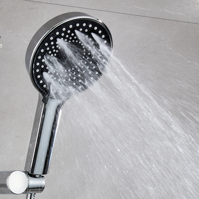 Zestaw prysznicowy deszczownica + słuchawka ALIEN chrom black