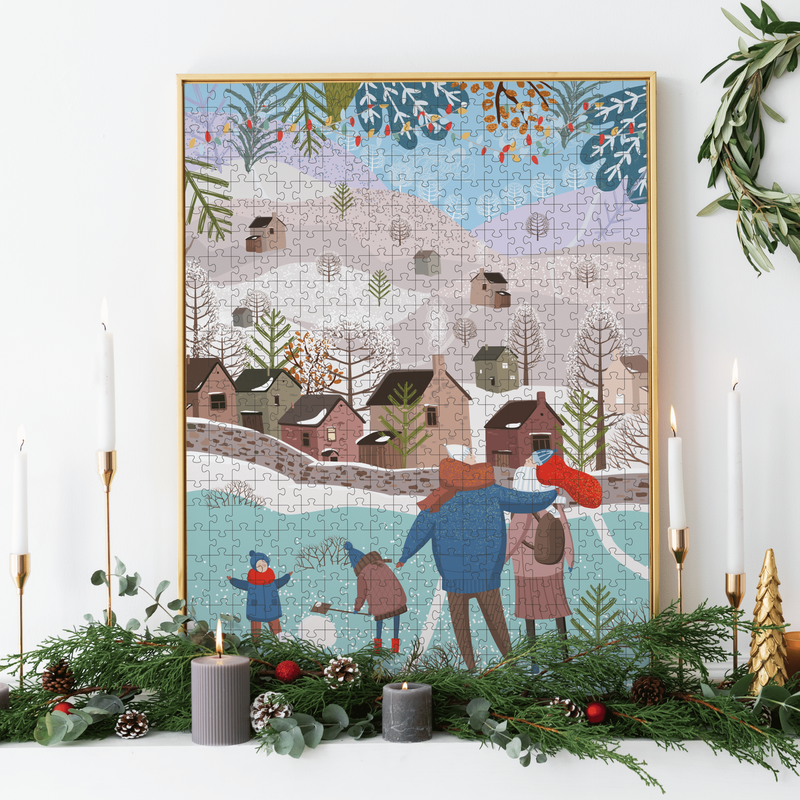 Puzzle 500el. Zimowy Spacer w tubie