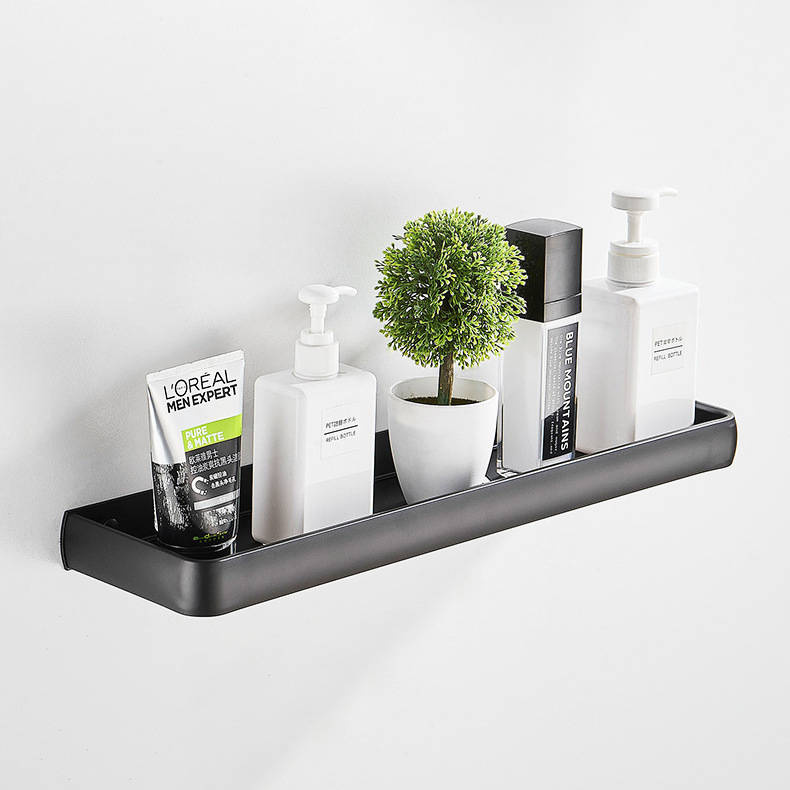 Półka łazienkowa wisząca czarna LOFT 40cm
