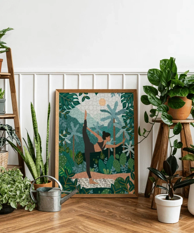 Puzzle 1000 elementów Joga w tubie