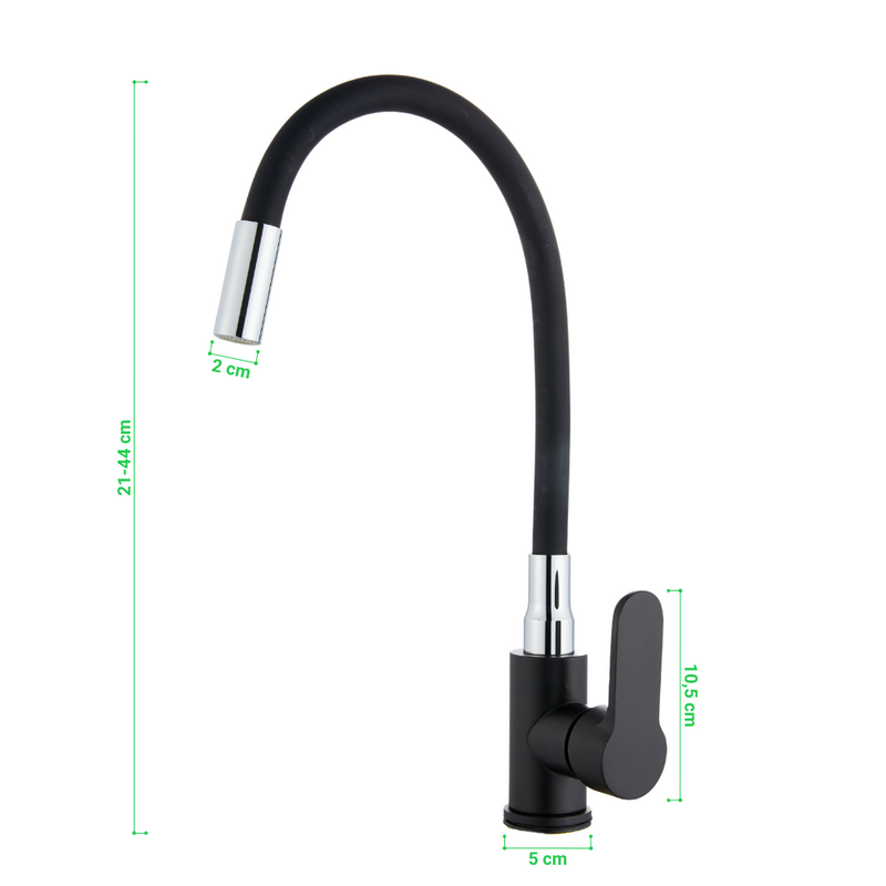 Bateria kuchenna wysoka flex czarna elastyczna FLEXI 2