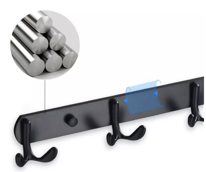 Wieszak łazienkowy motylek czarny 002