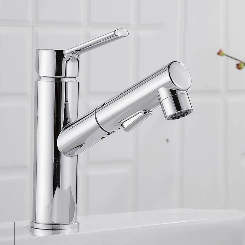 Bateria umywalkowa z wyciągną wylewką FRIGO