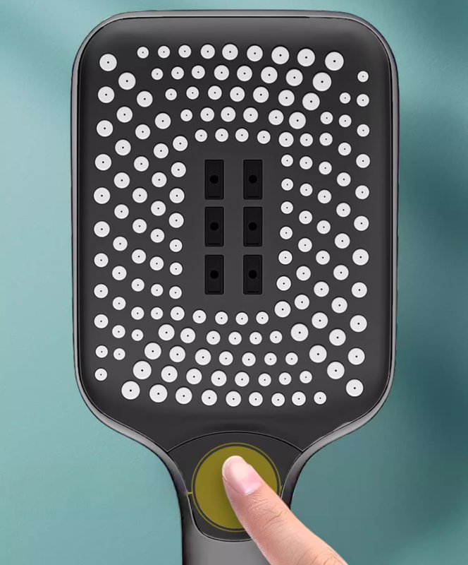 Słuchawka prysznicowa duża 3-funkcyjna MARS szara