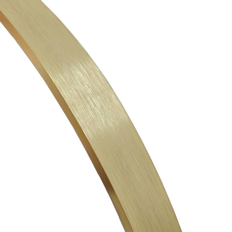 Lustro podświetlane LED 50x75 cm owalne w złotej ramie J3320G