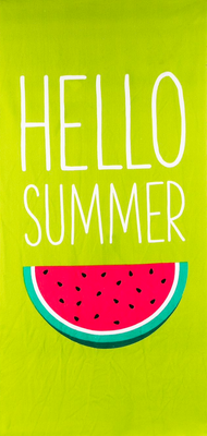 Ręcznik plażowy szybkoschnący z mikrofibry 70x140 HELLO SUMMER