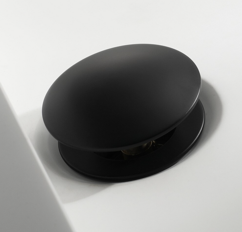 Syfon + korek click clack czarny uniwersalny czarny