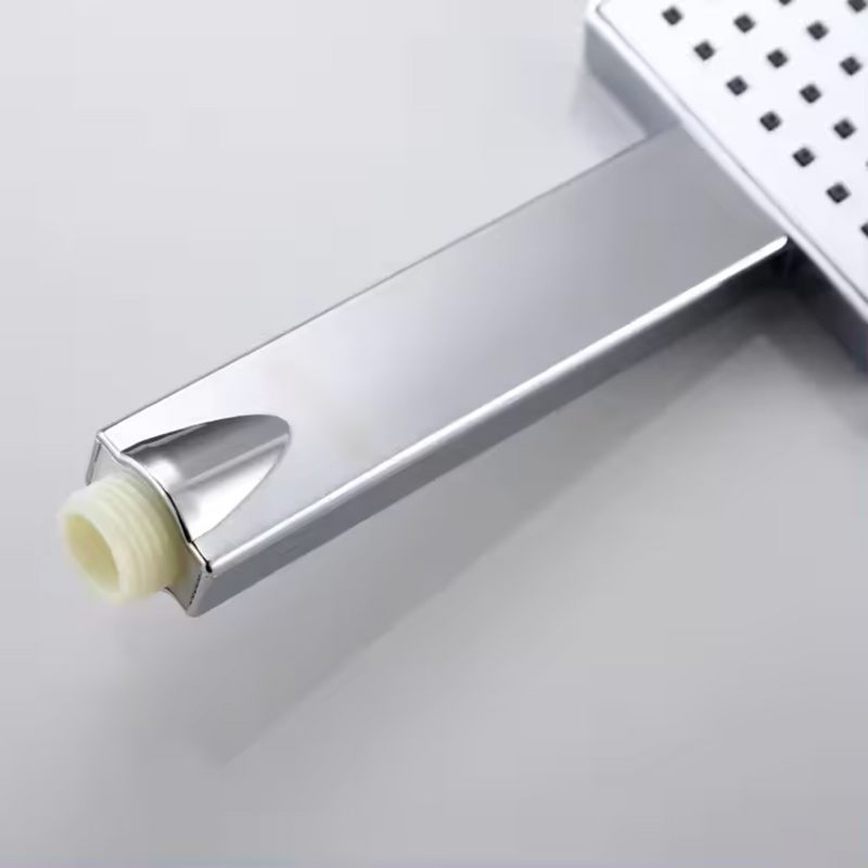 Zestaw deszczownica + słuchawka prysznicowa kwadratowa 20 cm obrotowa regulowana