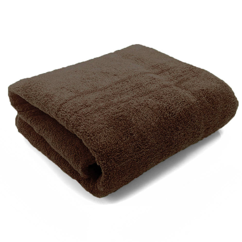 Ręcznik kąpielowy MIKRO brązowy z mikrofibry 50x100 szybkoschnący