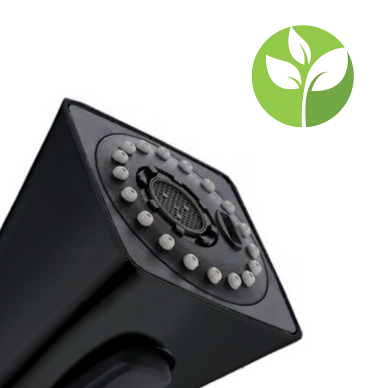 Perlator rączka słuchawka do baterii kuchennej SQUARE czarna