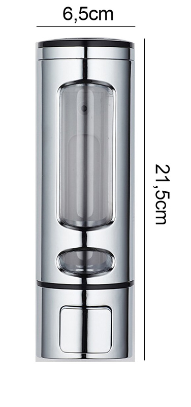 Dozownik podajnik ścienny podwójny na mydło płyny VIP CHROM