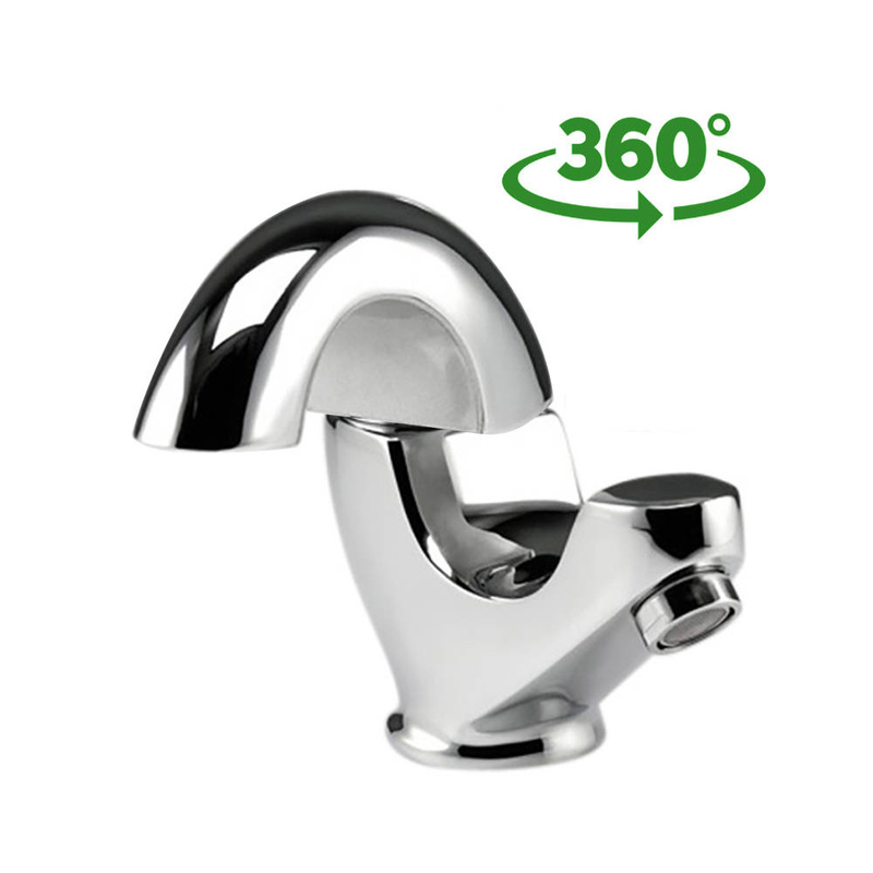 Bateria umywalkowa chromowana obrotowa ruchoma RING