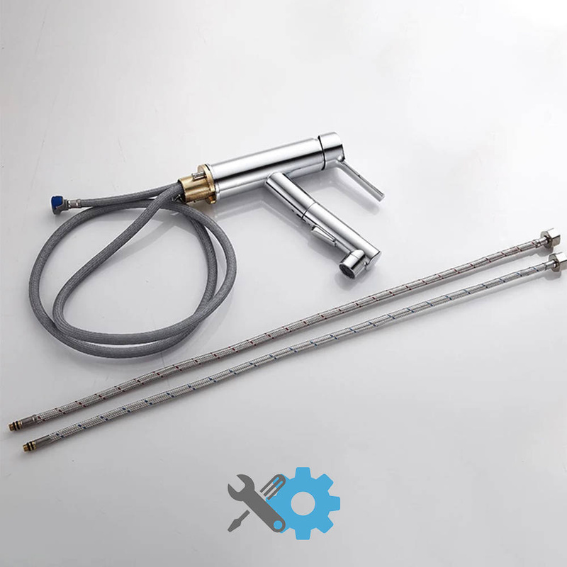 Bateria umywalkowa z wyciągną wylewką FRIGO