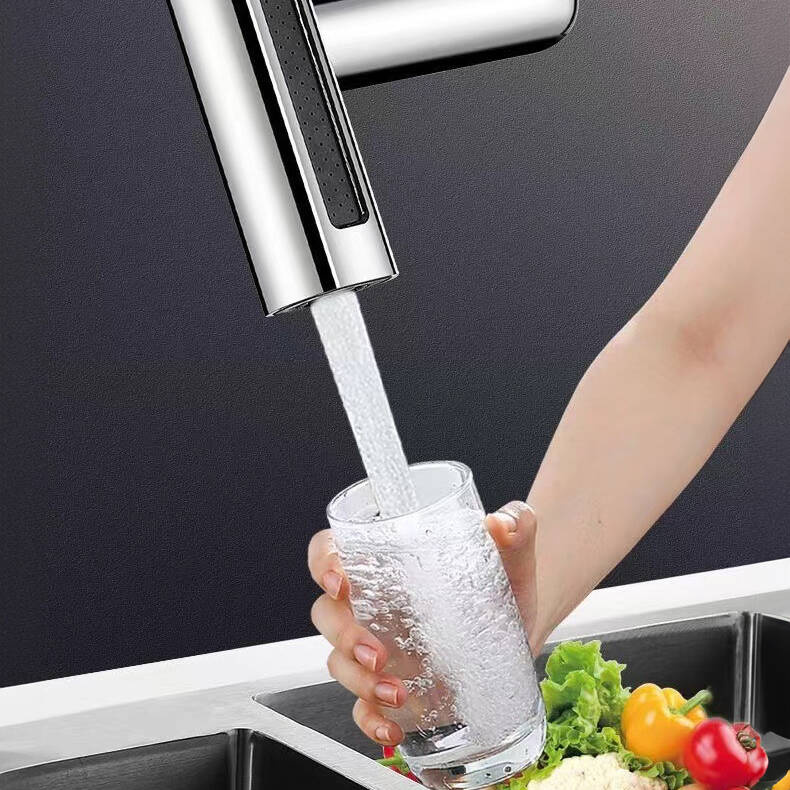 Perlator przedłużka rączka słuchawka do baterii kuchennej kranu 4-funkcyjna obrotowa 360 chrom