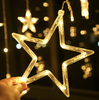 Lampki świąteczne kurtyna gwiazdki gwiazdy 3m 12V-240V ciepły biały