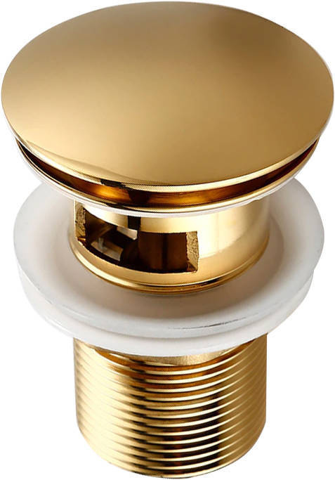 Syfon PVC + korek KLIK KLAK złoty z przelewem