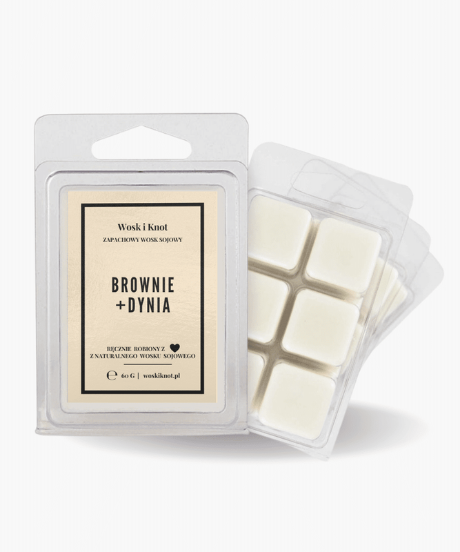 Wosk zapachowy sojowy do kominka Brownie + Dynia