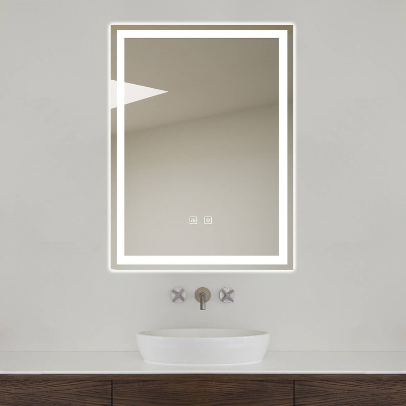 Lustro podświetlane LED 45x60 cm prostokątne J32