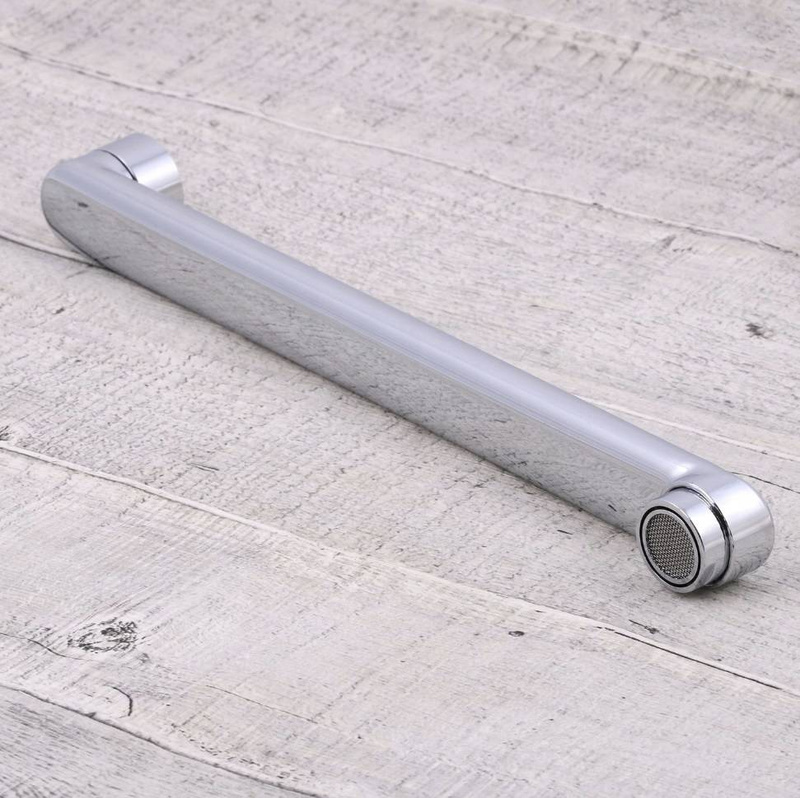 Wymienna wylewka do baterii ściennej kuchennej łazienkowej kranu zamienna obrotowa krótka płaska L 3/4" 13 cm