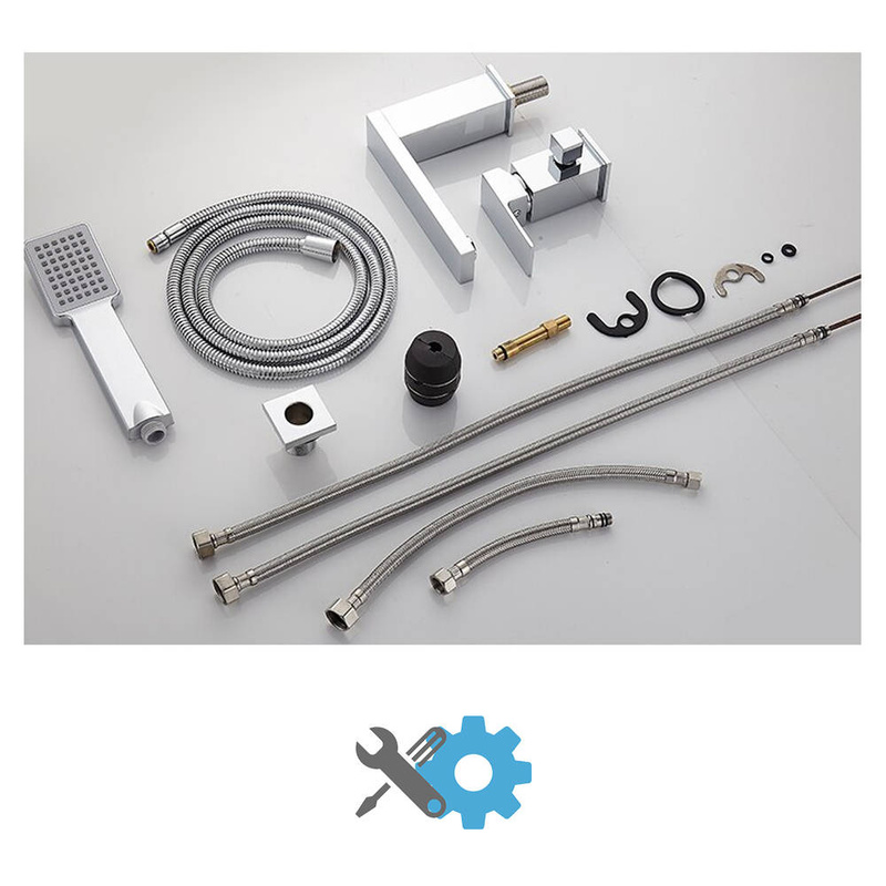 Bateria wannowa stojąca 3-otworowa prostokątna BANG