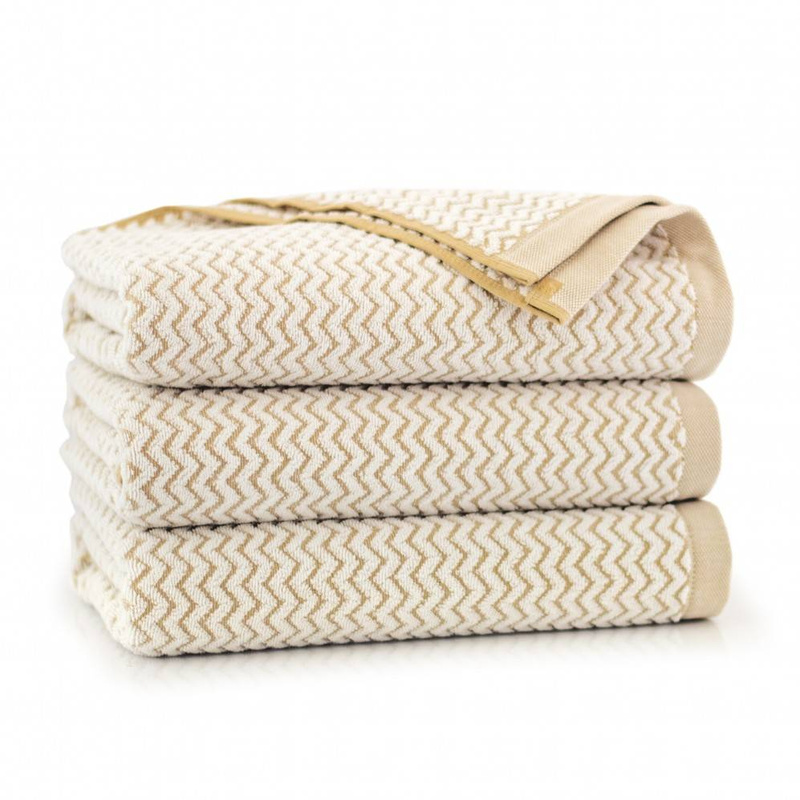 Ręcznik kąpielowy beżowy łazienkowy 50x100 500gsm LAHTI