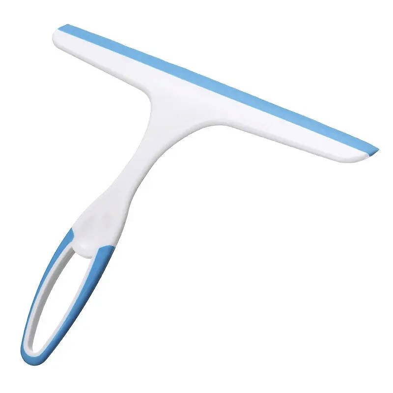 Ściągaczka do szyb i luster myjka okienna silikonowa biało-niebieska