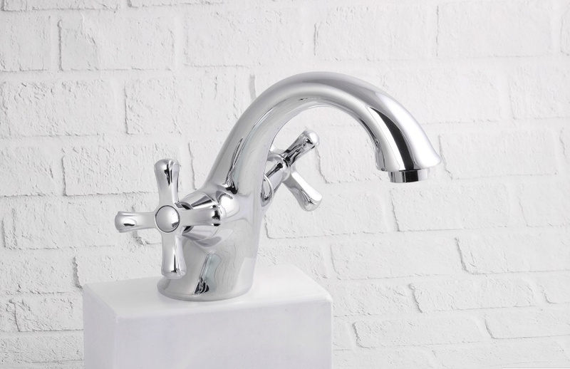 Bateria umywalkowa retro pokrętła kran do umywalki