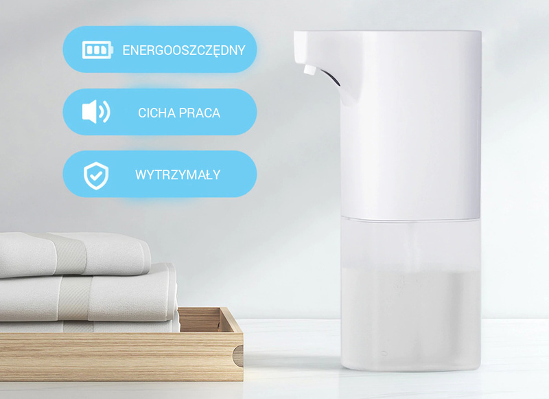 Dozownik na mydło do dezynfekcji bezdotykowy