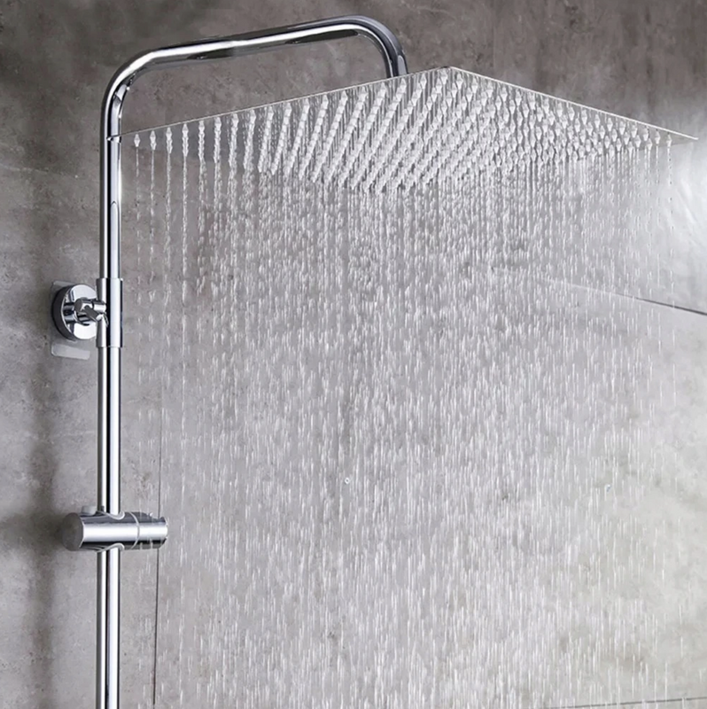 Deszczownica prysznicowa stalowa cienka 20cm