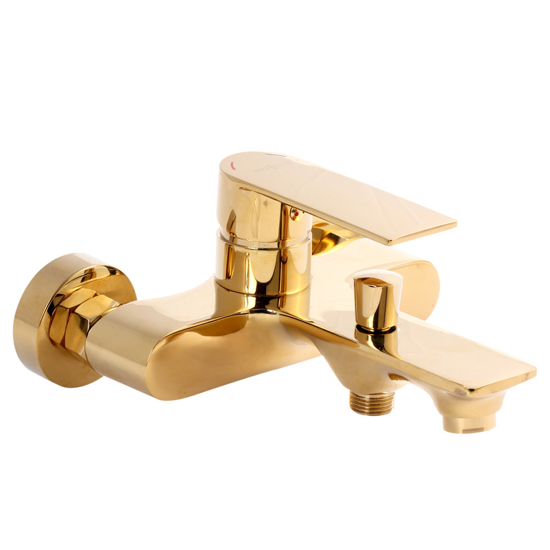 Bateria wannowa ścienna złota nowoczesna SINK