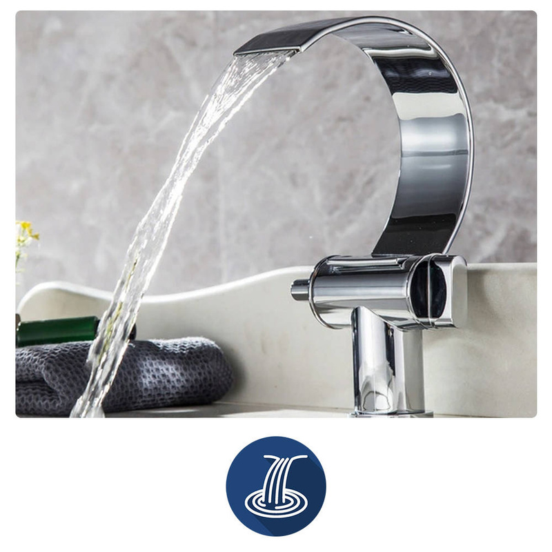 Bateria umywalkowa wodospad kaskada TSUNAMI NOWOŚĆ