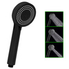 Zestaw prysznicowy czarny 3F SARA słuchawka + wąż + uchwyt