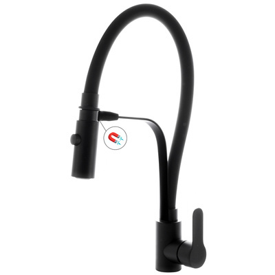 Bateria kuchenna wyciągana wylewka z magnesem MAGNET BLACK