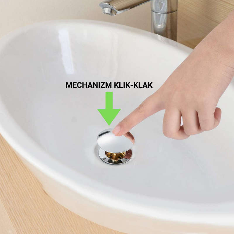 Automat naprawczy mechanizm KLIK-KLAK umywalkowy uniwersalny